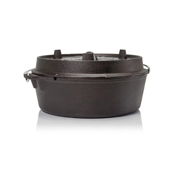 Petromax - Dutch Oven Ft6 Fladbundet Støbejernsgryde 6,1L 1 Petromax - Dutch Oven Ft6 Fladbundet Støbejernsgryde 6,1L