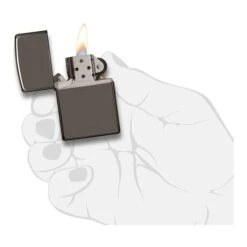Zippo - Black Ice Lighter -Nordis Camping Butik zippo 150 black ice 04.w610.h610.fill